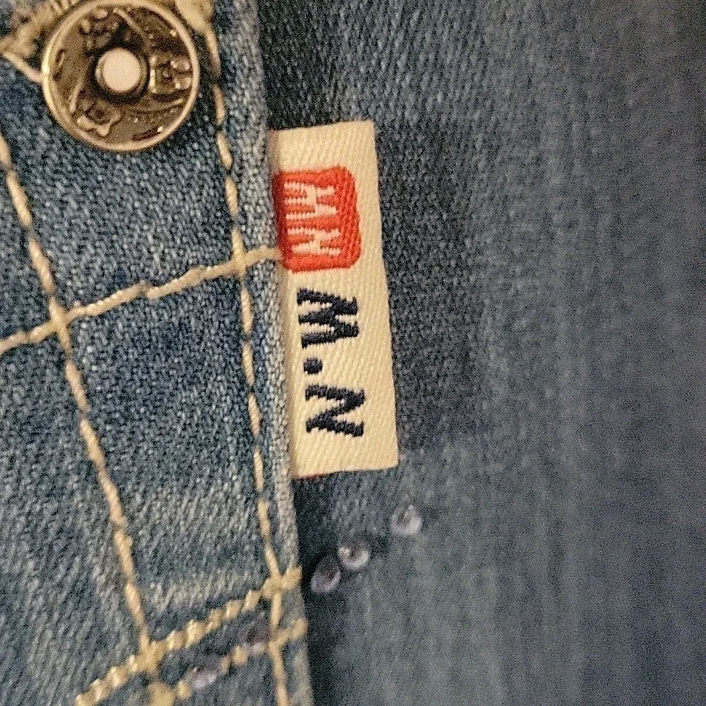 VTG MISS NATALIE 1990s Grunge Light Blue Denim Skirt